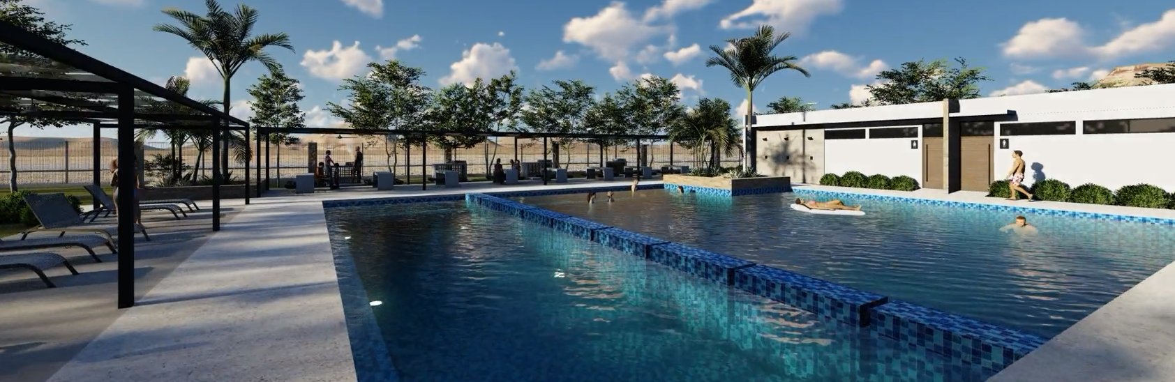 Vista de los terrenos